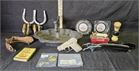 Vintage Razor, Brush, Mini Hawkeye Gun & More