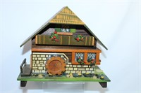 Vintage Wood Cabin Music Box