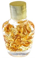 Assayers Glass Jar of 24kt Gold Leaf Flakes in Pre