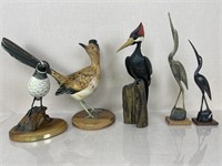 Assortment of Bird Carvings