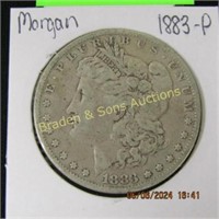 US 1883-P MORGAN SILVER DOLLAR
