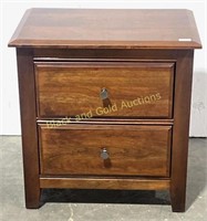 Solid Cherry 2 Drawer Nightstand or Side Table