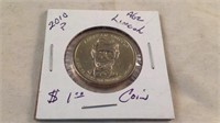 2010 P Abe  Lincoln dollar coin