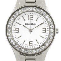 Rousseau 34mm Case Crystal Bezel Ladies Watch