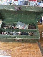 Vintage wood tacklebox