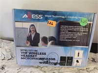 AXESS VHF Wireless headset/micorphone