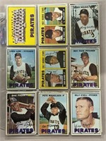 (20) 1967 TOPPS PITTSBURGH PIRATES CARDS