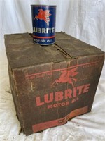 Case of Lubrite Oil Cans