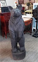 Large Carved Bear 50"h