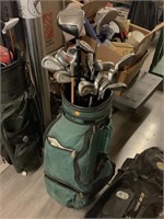Golf Bag with Clubs - Taylor Made, Excalibur and