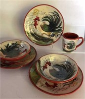 Susan Winget Rooster Theme 2 Soup or Serving