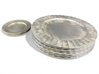 Pewter Charger Plates, Pewter Dessert Plates