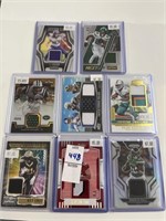 NFL PATCH / RELIC CARD LOT OF 8