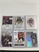 AUTOGRAPHED NFL CARDS LOT OF 10 CARDS
