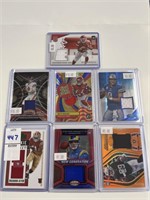 NFL RELIC / PATCH CARD LOT OF 7