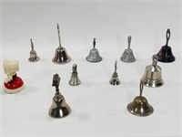 Lot of 11 Various Small Metal Collectible Bells