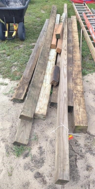 Wood Posts, Longest 18'