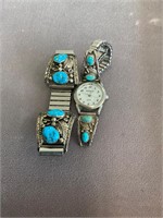 Sterling and Turquoise Watch Bands