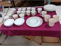 Corelle Coffee Mugs (15). One Corelle Dinner