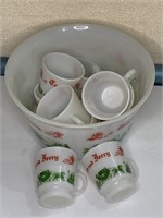 Vintage Tom and Jerry Set w/10 Cups
