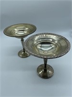 Sterling Silver Pedestal Candy Dishes (2)