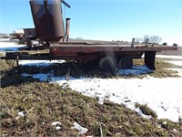 Flat bed hydraulic dump trailer; 94" W x 192" L;