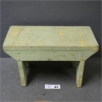 Painted Wooden Primitive Step Stool
