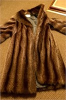 Allen Cherry Full Length Racoon Coat