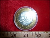 1994 Grand Casino .999 Silver Gaming Token