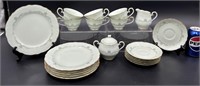 Noritake Celadon Green China Tea Set RARE