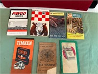 7 ADVERTISING NOTEBOOKS - MOSTLY CORN COMPANIES