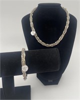 16.25” Necklace & 7.35” Bracelet - Marked Mexico