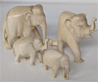 ORIENTAL CARVED ELEPHANTS