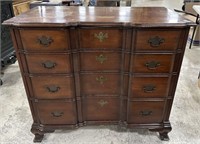 Kindell Co. Mahogany Block Front Chest of Drawers