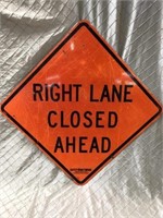 Lane Closed Traffic Sign