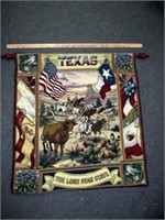 Texas The Lone Star State Woven Wall Tapestry