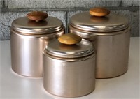 MCM "Mirro" Copper Rosegold Canister Set