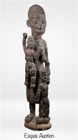 African Tribal Wooden Baluba Maternity Sculpture
