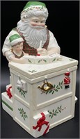 Lenox Santa's Workbench Cookie Jar