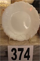 7" MILK  GLASS PLATE