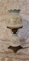 Vintage Handpainted Glass Lamp