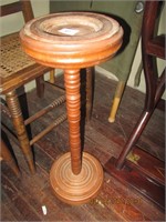 Wooden Pedestal Ashtray Stand