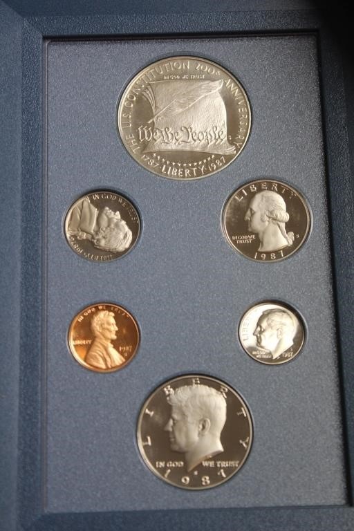 1987 Prestige Silver Coin Set