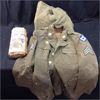 WW2 ERA ARMY JACKET & SLACKS w WW2 HIGH POINT