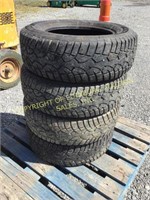 (4) 205/70R15 STUDDED SNOW TIRES