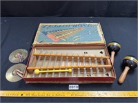Antique Glass Xylophone*, Maracas, Cymbals