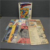Mad Follies Magazines & Superman Puzzle