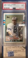 1989 TOPPS TRADED TROY AIKMAN CARD