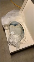 Sealed Wedding Dress and Veil, Ring Pillow