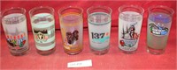 6 COLLECTIBLE KENTUCKY DERBY DRINKING GLASSES